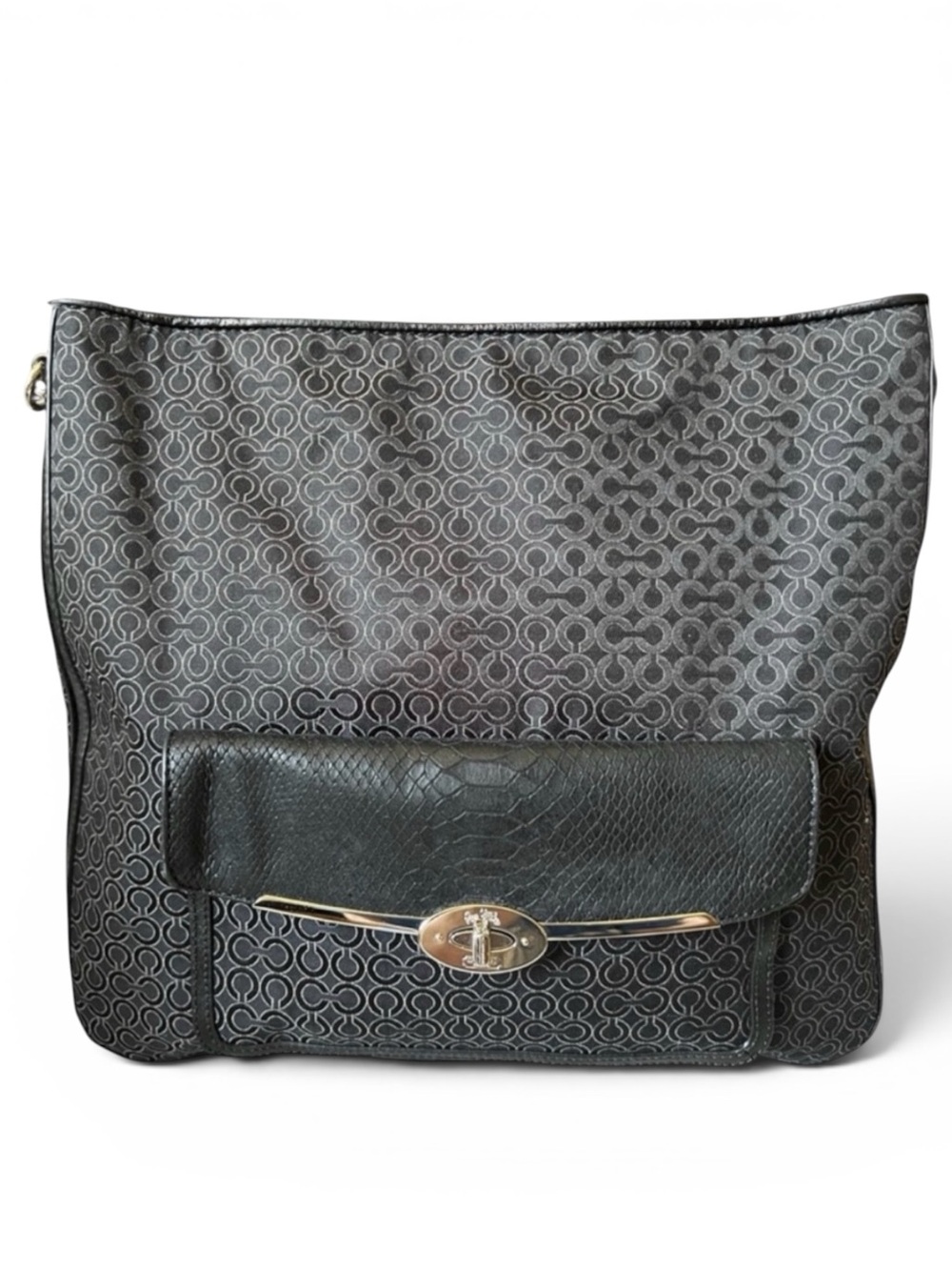 Coach Handbag Madison OP Art Pearlescent Signature Large K1373-27906 - NWOT